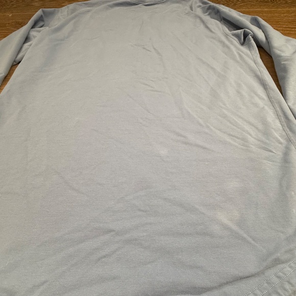 BYLT Henley Drop-Cut Long Sleeve, Blue, Fall, FAIR CONDITION, Size L - Picture 6 of 13